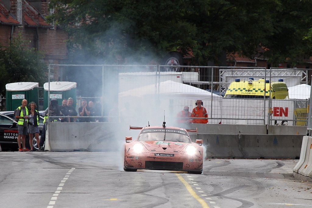 Michael Christensen gav i weekenden opvisning i sin Le Mans vindende Porsche i København
(Foto: Jan Kaiser)